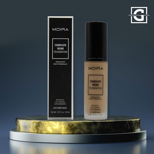 MOIRA BASE DE MAQUILLAJE COMPLETE WEAR 425 HONEY BEIGE