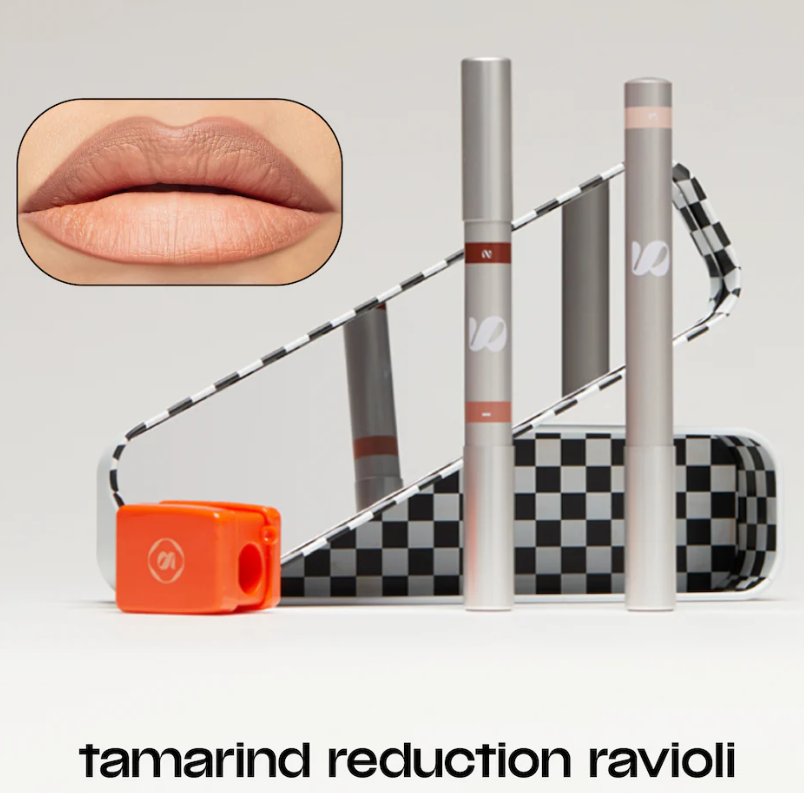 SARELLY LIP COMBO 5 EN 1 LINER+LIPSTICK+HIGHLIGHT+ ESTUCHE+SACAPUNTAS TAMARIND