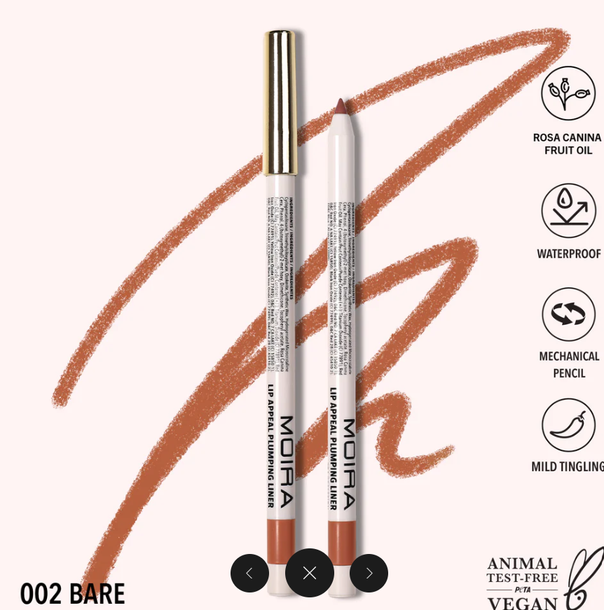 MOIRA DELINEADOR DE LABIOS LIP APPEAL PLUMPING LINER 002 BARE