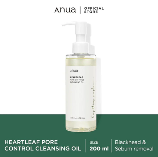 ANUA ACEITE LIMPIADOR HEARTLEAF PORE CONTROL CLEASING OIL 200 ML