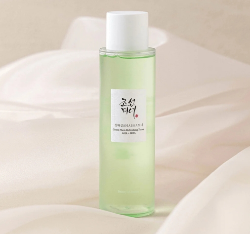 BEAUTY OF JOSEON TONICO-ESENCIA EXFOLIANTE Y CONTROL GRASA GREEN PLUM REFRESHING TONER AHA+BHA  150ML