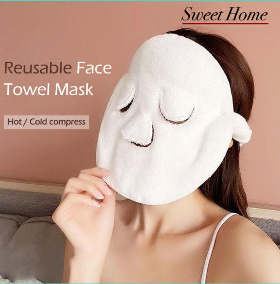 DAMOA &amp; KOCO MASCARILLA DE TELA PARA SPA FACE TOWEL MASK HOT-COLD