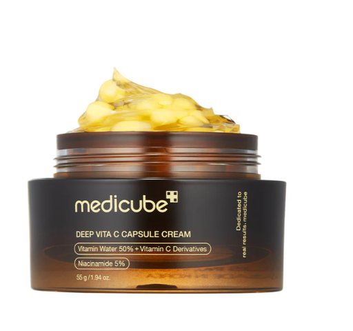 MEDICUBE HIDRANTE FACIAL ACLARANTE Y ANTIOXIDANTE EN CAPSULAS DEEP VITA C