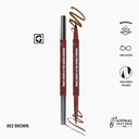 MOIRA DELINEADOR PARA OJOS DOUBLE ENDED GEL & LIQUID LINER 002 BROWN