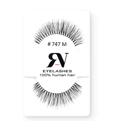 [763600000144] RV EYELASHES PESTAÑAS 100% CABELLO HUMANO #747M